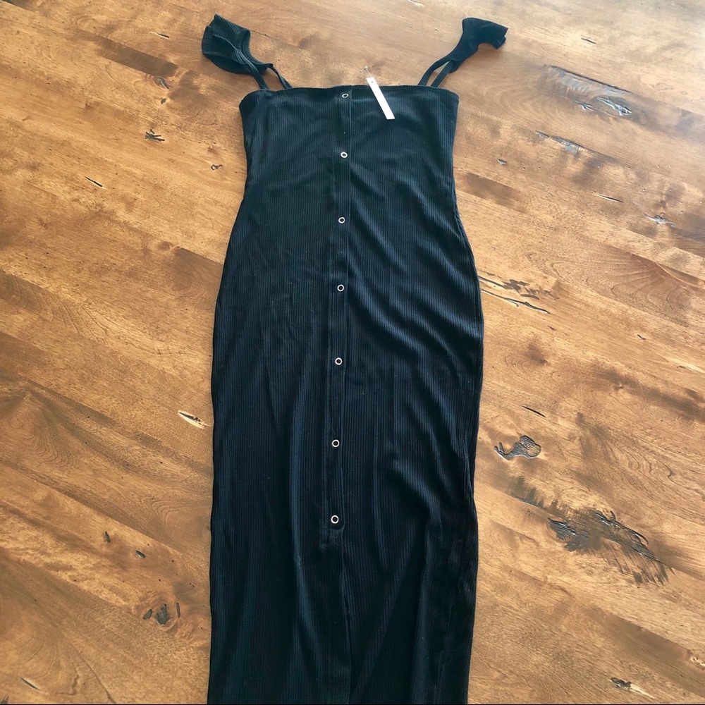 ASOS ribbed midi dress